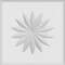 Ekena Millwork Standard Sedgwick Flower Rosette With Rounded Edge, 6"W x 6"H x 1/2"P ROSP060X060X050SDG11 - alternate 3